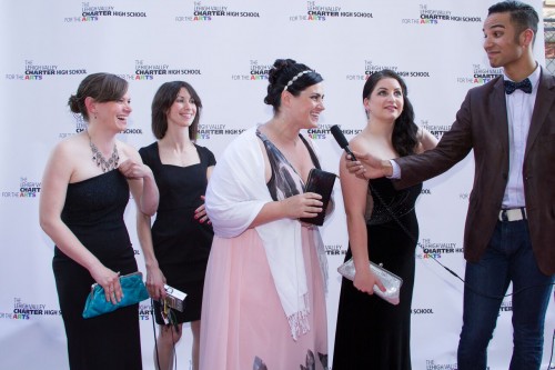 Tristan J. Shuler had fun acting as our own "Ryan Seacrest" on the carpet. Photo: Cook Family Photography